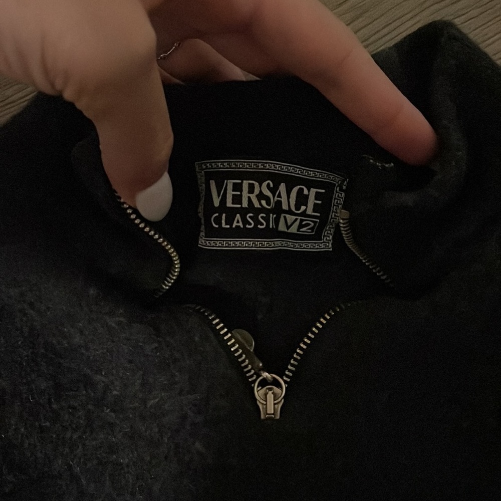 XS VINTAGE VERSACE CROP SWEATER - Picture 2 of 2